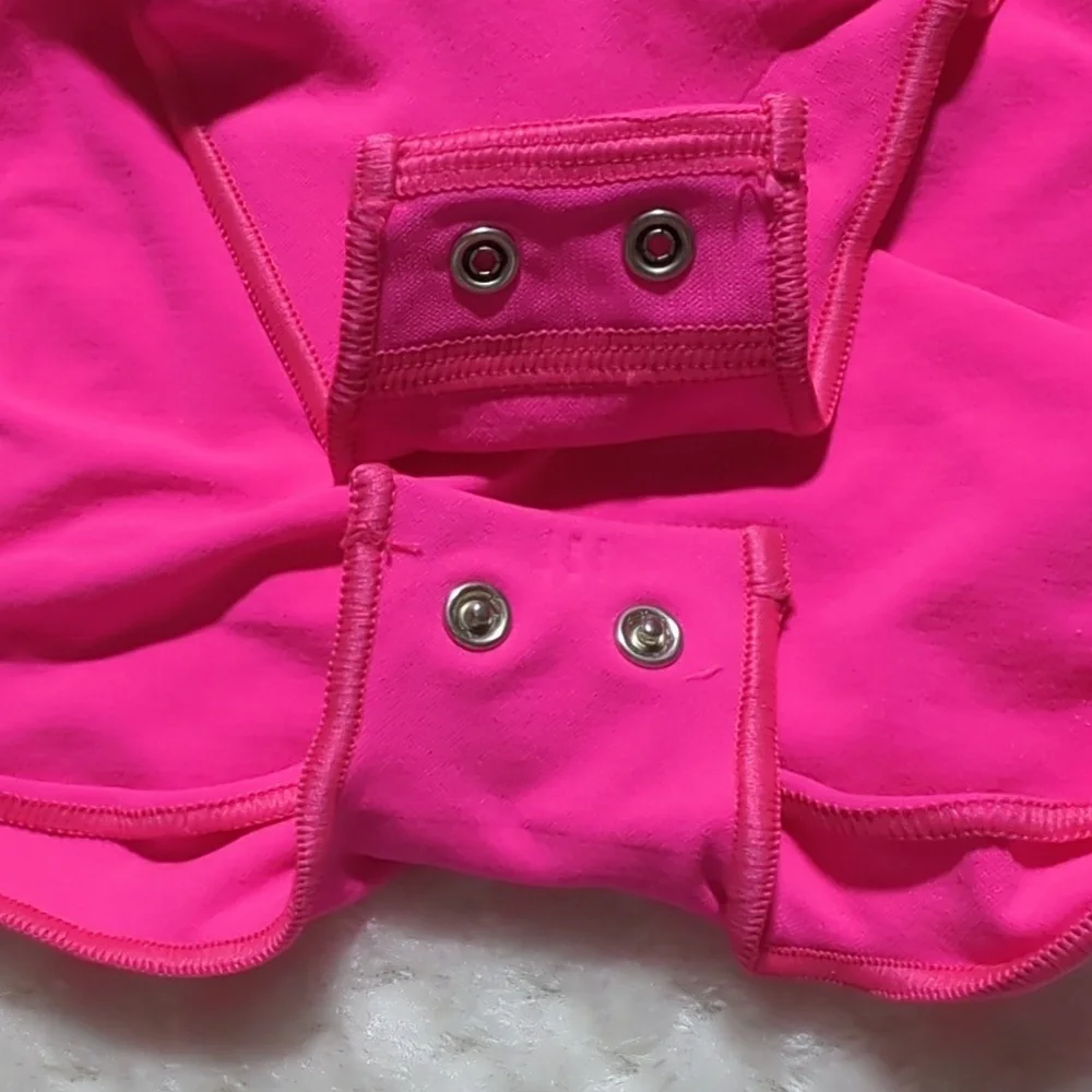 Skims Sculpting Bodysuit Brief With Snaps in Flamingo Pink - Picture 4 of 9